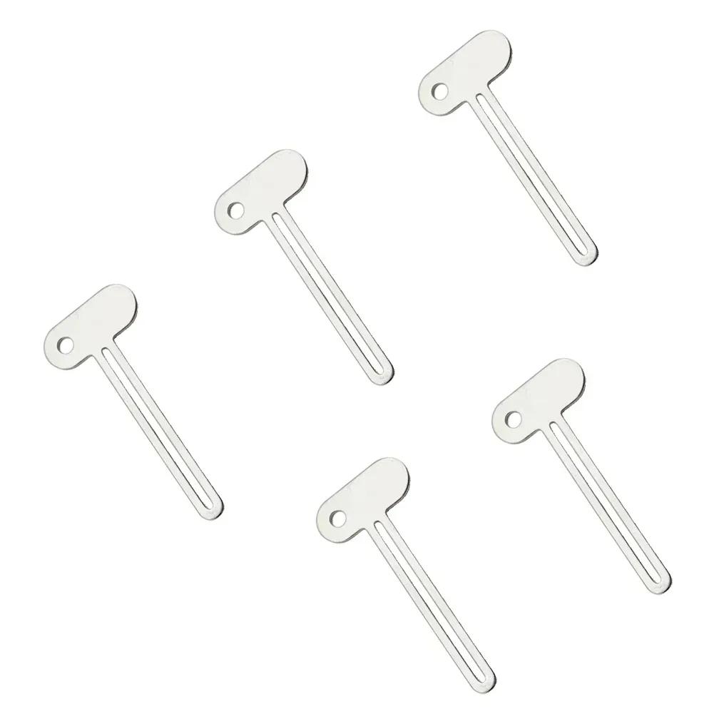 1/3/5Pcs Stainless Steel Toothpaste Tube Squeezers Metal Key Toothpaste Squeezers for Bathroom Hair Dye Cosmetic Tubes Squeezer
