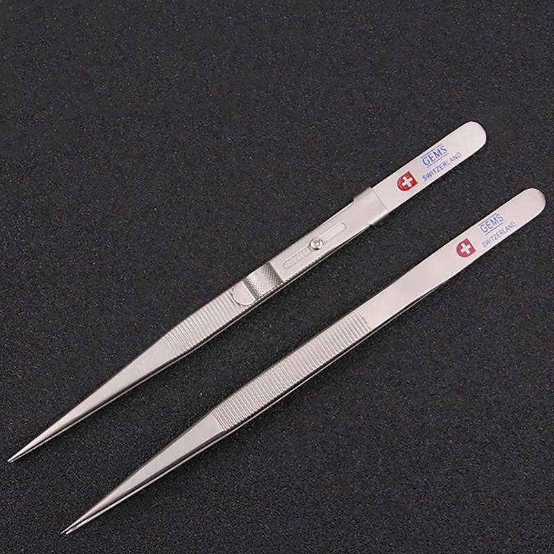 Jewelry Making Tool Tweezers Concave Groove Diamond Stainless Steel Adjustable Craft Tools For Jeweler