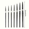 Professional Watercolor Brush Set with Squirrel Hair - Artist Quality, Black Swan Round Tips, Ideal for Beginners & Gouache Artists