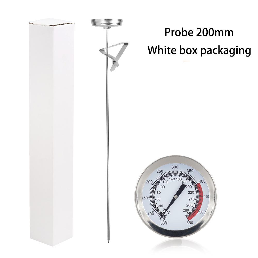 Candy/Deep Fry Thermometer with Instant Read & Pot Clip Stainless Steel Stem Meat Cooking Thermometer Best for Turkey/BBQ/Grill