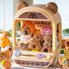 Diy Doll Machine Kids Coin Operated Play Game Mini Claw Catch Toy Crane Machines Music Doll Children Xmas Gifts Toys Boy Girls