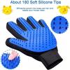 2 Sided Pet Grooming Glove for Dog Cat Rabbit Massage Brush Bath Cleaning De-Shedding De-Matting Fur Hair