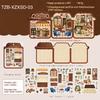 Tiny Treasure Shop Series Vintage Coffee Bread Flower Landscape Sticker Creative DIY Journal Material Collage Stationery