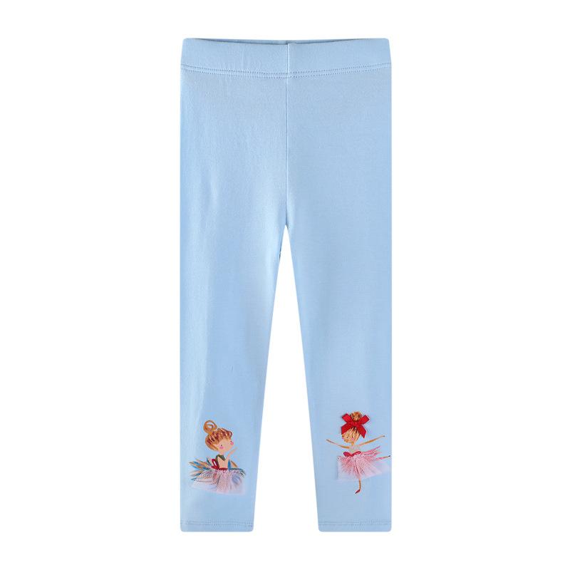 

Вязаные хлопковые брюки для девочек Хлопковые детские Весенне-осенние Тонкий раздел 7T Recommended Height120-