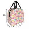 Cartoon Cute Dinosaur Pattern Insulated Lunch Bag for Kids School Cooler Thermal Food Box Tote Leakproof Lunch Boxes Container