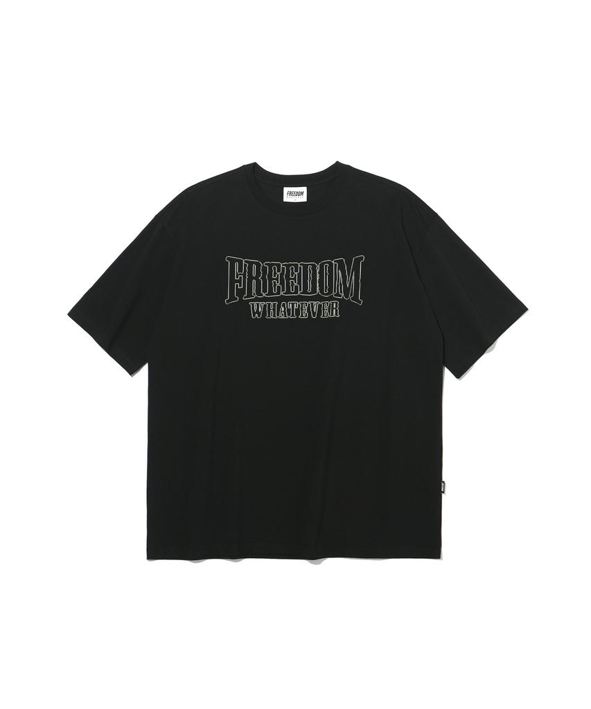 FREEDOM Panther Print T-Shirt (Black)