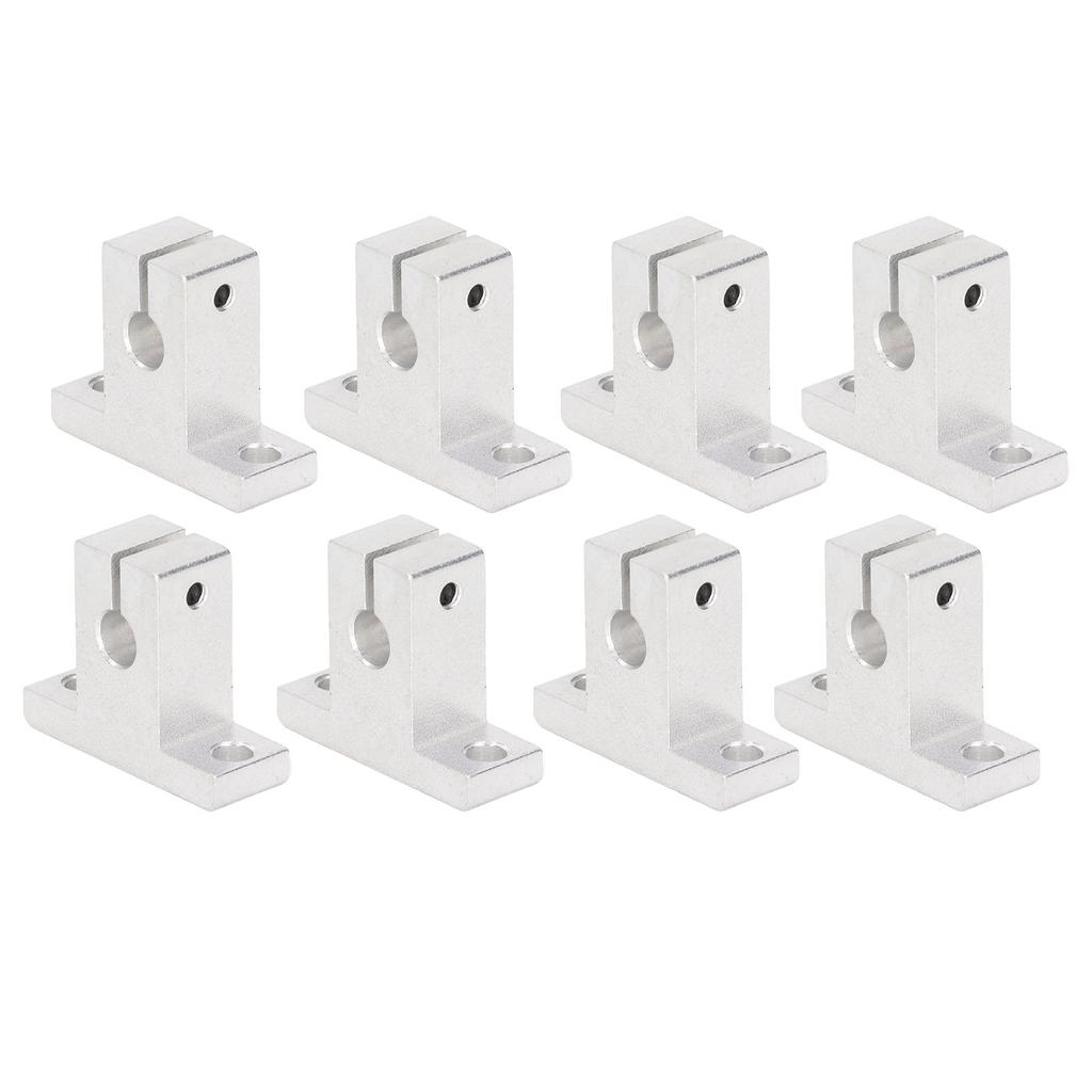 8Pcs Linear Motion Rail Clamping Rod Guide Support Aluminum for Shaft 3D Printer Accessory