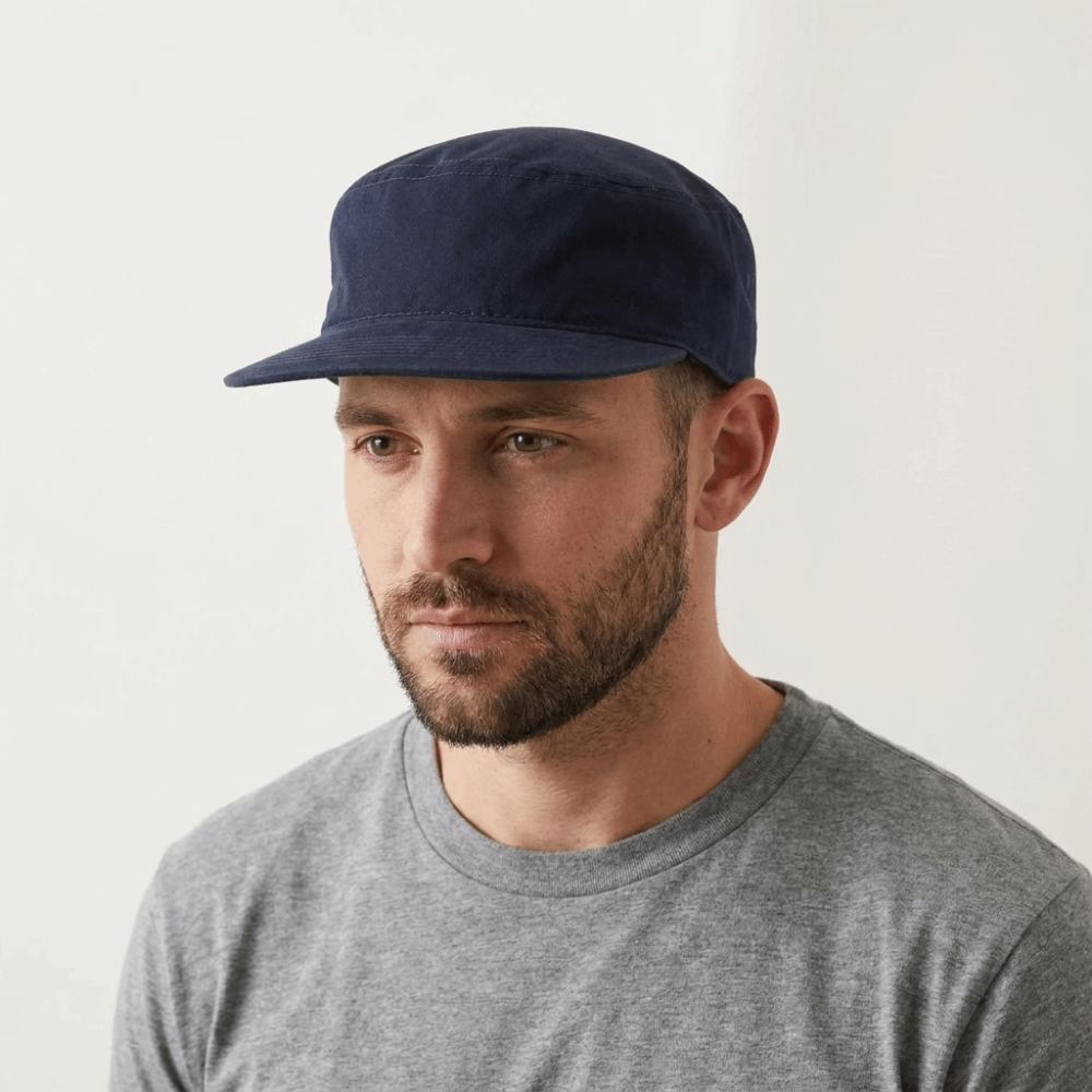 Solid Color Peaked Cap Flat Brim Baseball Cap Retro Flat Top Hat Versatile Use