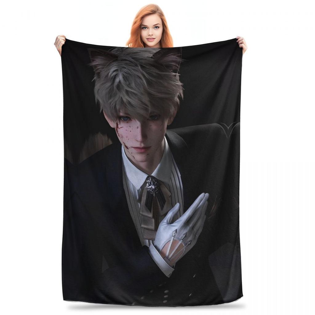 Sylus Love And Deepspace Art Blanket Cover Flannel Lightweight Throw Blankets for Car Sofa Couch Bedroom Quilt