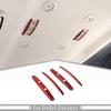 For 2011-2024 Dodge Durango Red Carbon Rear Reading Light Lamp Cover Trim Strips