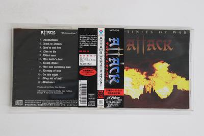 CD ATTACK - Destinies Of War VICP5315 VICTOR 1993 Japan Obi Metal Gebraucht