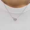 Double Vertex Ring Necklace (silver)