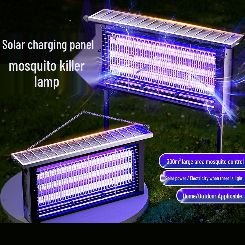 LCKRSZM Solar Mosquito and Fly Killer Lamp