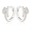 S925 Sterling Silver Snake-Shaped Zircon Ear Cuff - Elegant High-End Earrings