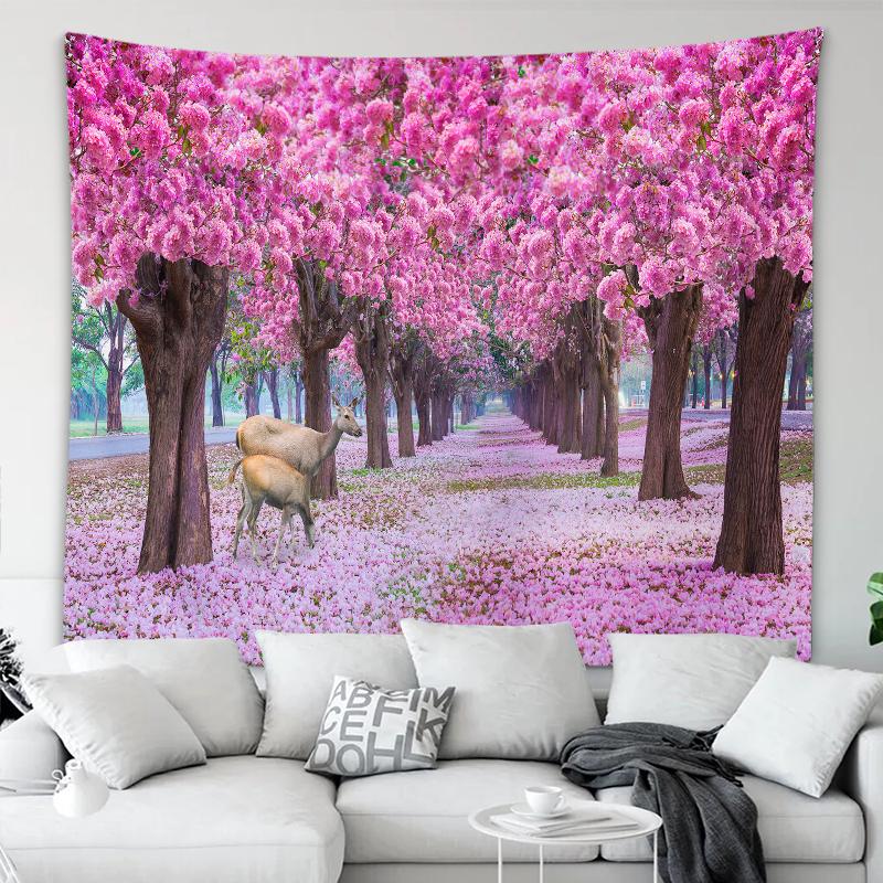 Tapiserie Decoratie pentru Casa Frumos Seria Flori de Cires Tapiserie Imprimata Decoratiuni Festival 230x180cm