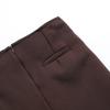 Spicy Girl Autumn 2023 Merlot Knit Slit Culottes: Women's Slimming Fake Two-Piece Elastic Micro Flare Pants