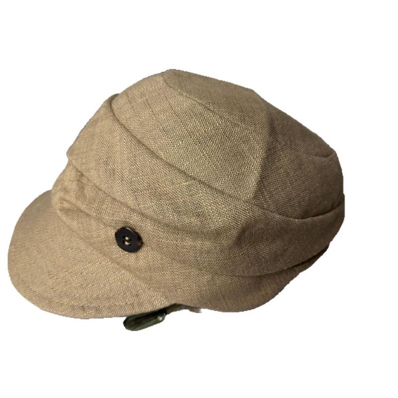 Neue Kappe Kinder Baumwolle und Leinen leicht und atmungsaktiv Retro Reithut Frühling und Sommer Sonnenschutz Sonnenhut