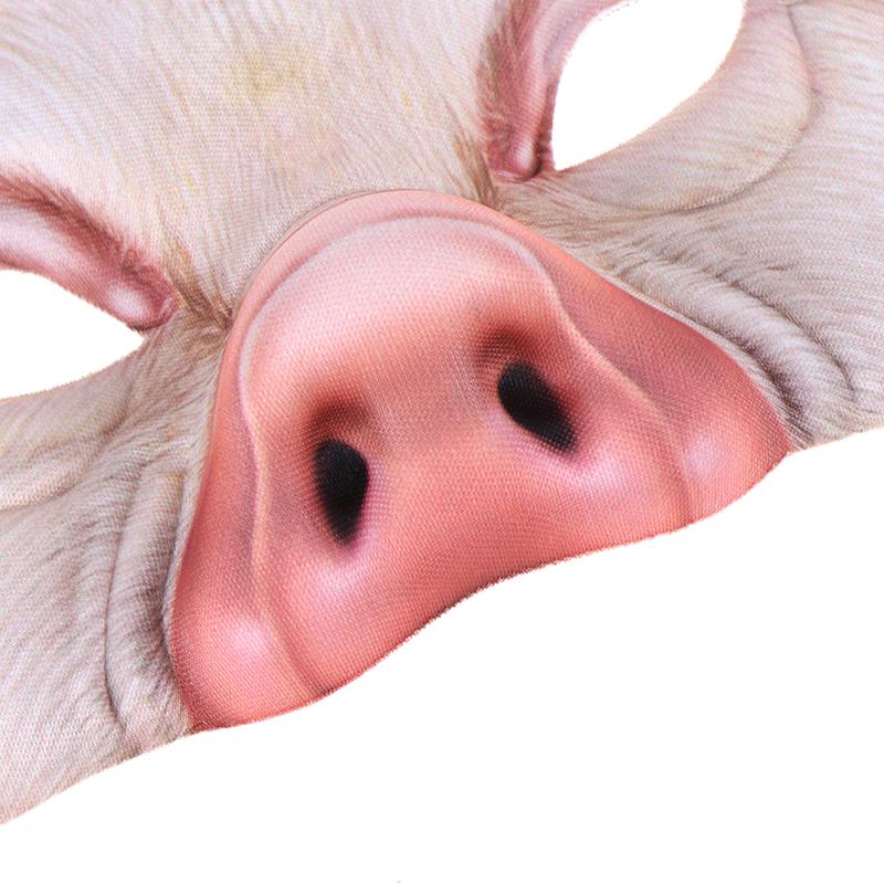 1ks Plesová maska Prase Poloviční obličej Párty maska Na Halloween Festival Jevištní představení