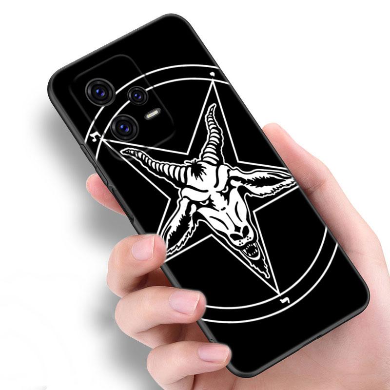 Pentagram 666 Demonic Satanic Black Silicone Phone Case For Xiaomi Redmi Note 10 11 11S 12 13 4G 8 9 11T Pro 5G + 8T 9S 10S 12S