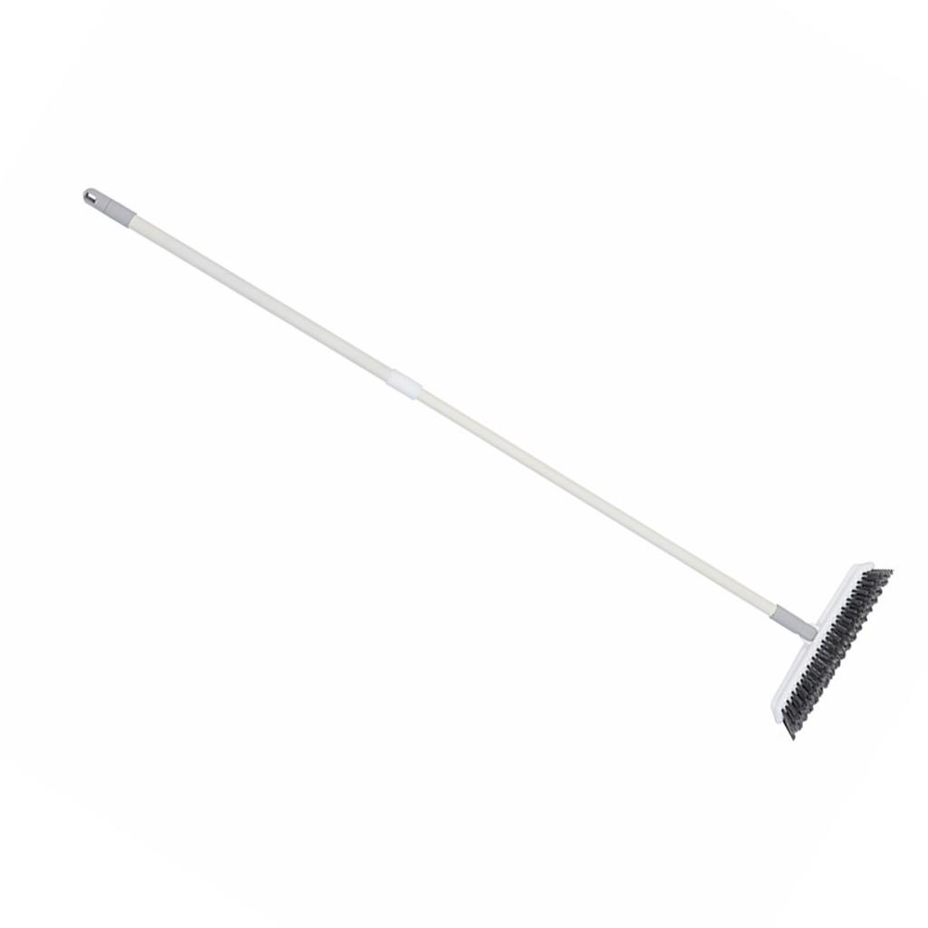 Scrub Cleaning Brush Deep Cleaning Extendable Floor Brush Scrubber for Bathtub Shower Bathroom Gray