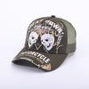 Pentagram Skull Mesh American Locomotive Cap Truck Driver Hat Breathable Baseball Cap