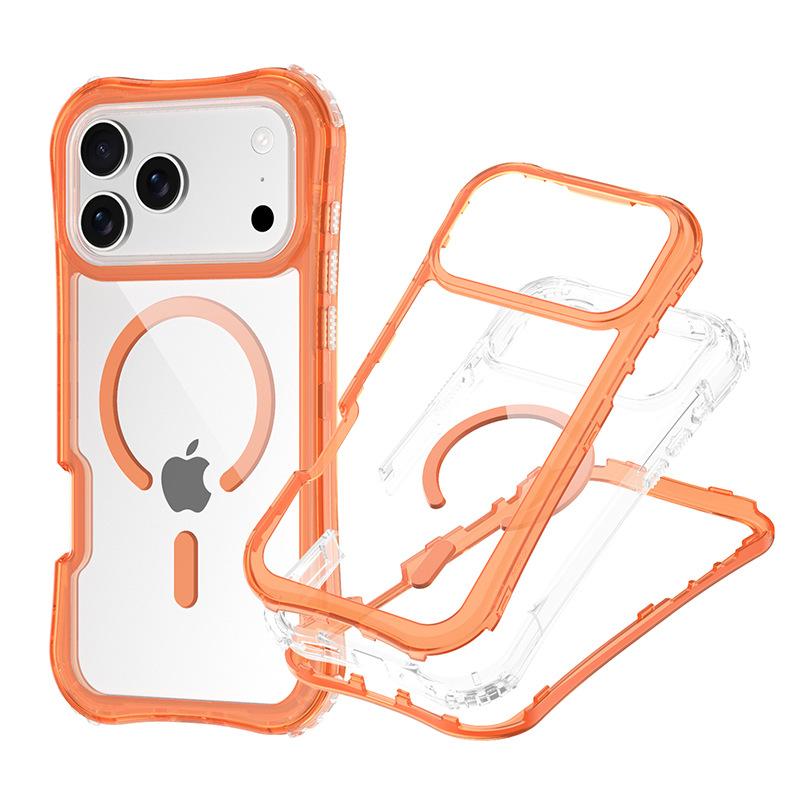 

For Apple 17 Pro Max Mobile Phone Case, Magnetic Waist Beautiful Three-in-one Anti-fall Mobile Phone Case For iPhone 17 Pro Max