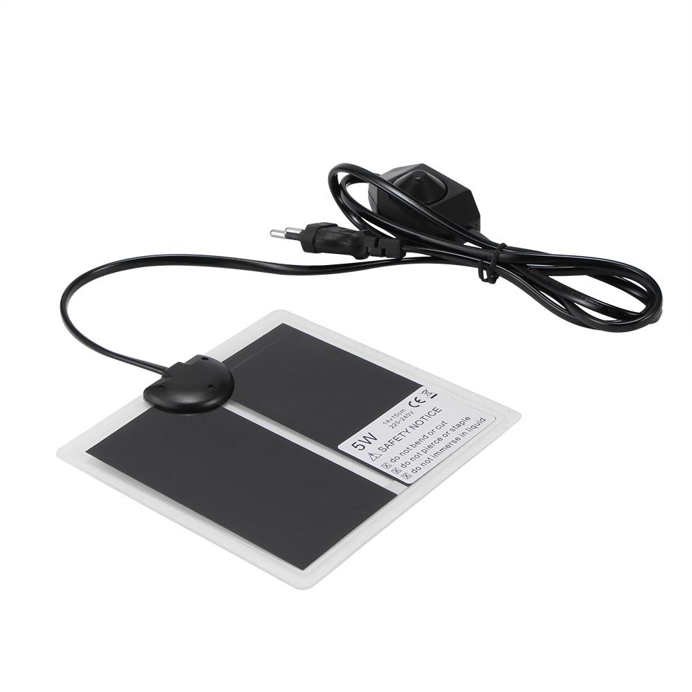 Încălzitor cald pentru animale de companie, pernă de încălzire pentru reptile, încălzitor cald pentru terarii, cu termostat și controler, ștecher UE