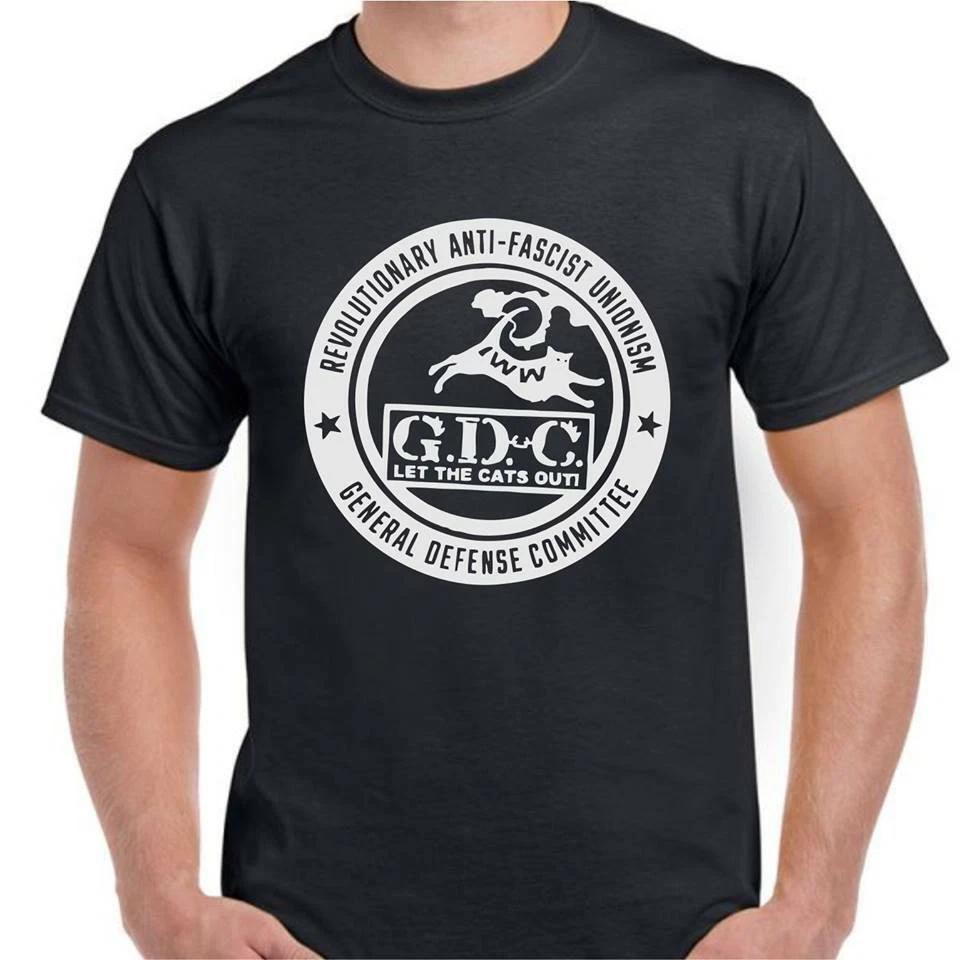 

IWW Industrial workers of the world Union t shirt GDC ANTI FASCIST UNIONISM S