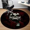 1pc Skull Hands Office Round Rug, Non-slip, Soft and Durable Office Rug for Interior Decoration, Perfect for Office, Beautiful Decoration Yy260312062