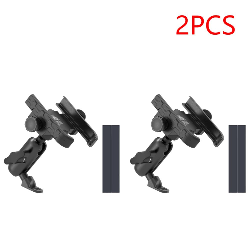 1-2PCS Aluminum Alloy Motorcycle Navigation Phone Mount Anti-Shake Adjustable Motorcycle Cellphone Holder for Motorcycle