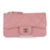 Chanel AP0374 Card Case Pink Women