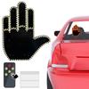 General Car LED Finger Light with Remote Control No Battery Fun Car Sign Hand To Express Emotions Easy To Install for Car Light
