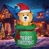 Inflatable Toy Bear In Bag Christmas Inflatable Model Luminous Inflatable Model Christmas Atmosphere Decoration Model