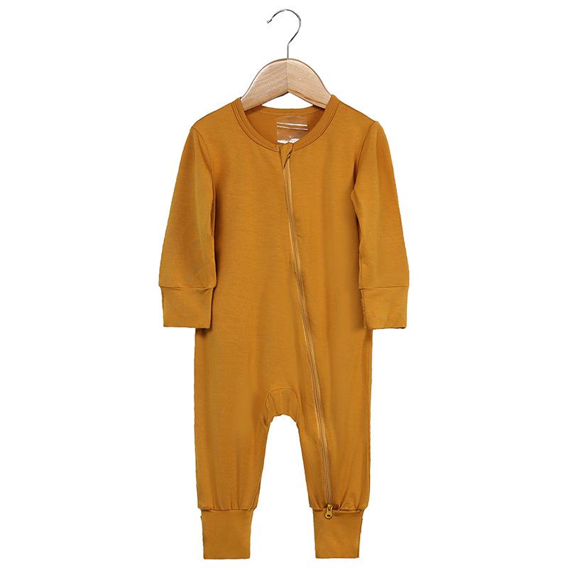 Bamboo Fiber Baby Onesie – Spring/Autumn Casual Homewear Newborn Climbing Suit