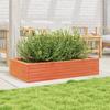 VidaXL Planter Wax Brown 110x60x23 Cm Solid Pine Wood, Outdoor Planter, Flower Box, Plant Box, 847240