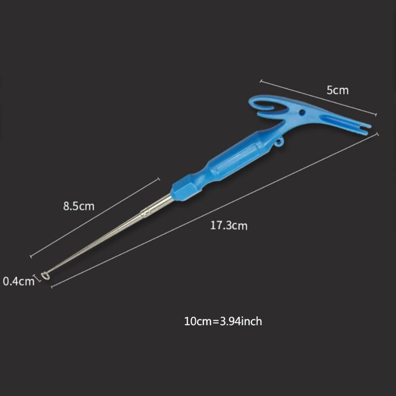 2Pcs Fishing Quick Knot Tool Universal Nail Knot Tying Tools Loop Tyer Pen Shape Hook Remover Multi-fishing Tackle