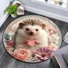Hedgehog Round Area Rug,Carpet Rug for Living Room Bedroom Sofa Playroom Decor,Non-slip Floor Mat