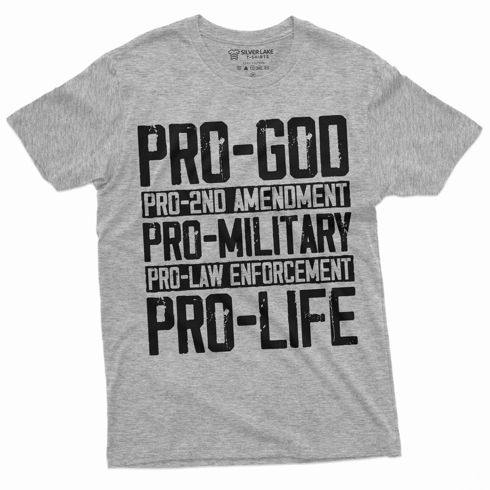 Men s Pro Gun Pro 2nd amendment T-Shirt Mens Womens Tees Top constitution tee shirt pro life shirt M