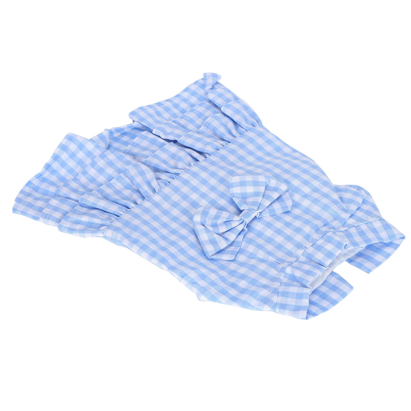 

Синій Літній одяг для домашніх тварин Собака Поліестер Безрукавка Футболка Спідниця Бантик Сукня L