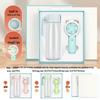 Conjunto de Presente Copo de Água Azul Shengbei e Mini Ventilador