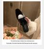 Grape Mom French Square Toe Diamond Buckle Low Heel Pointed Toe Mule Slippers for Women