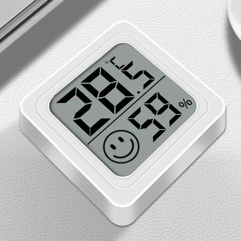 LCD digitalt termometer Hygrometer Innendørs Rom Elektronisk Temperatur Fuktighetsmåler Sensor Måler Værstasjon For Hjem