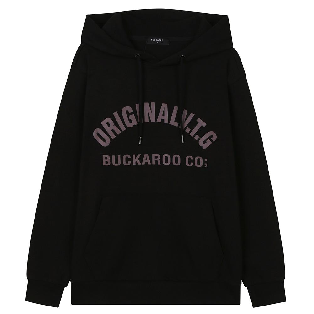 Burkeru Cp Double-Sided Logo Hoodie Black Black_L