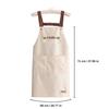 Oil-proof Kitchen Aprons Large Pocket Cooking Aprons New Working Clothes