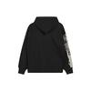Y-3 Pattern Printed Color Block Single-Breasted Hooded Sweatshirt Unisex Sweatshirt Black H44810