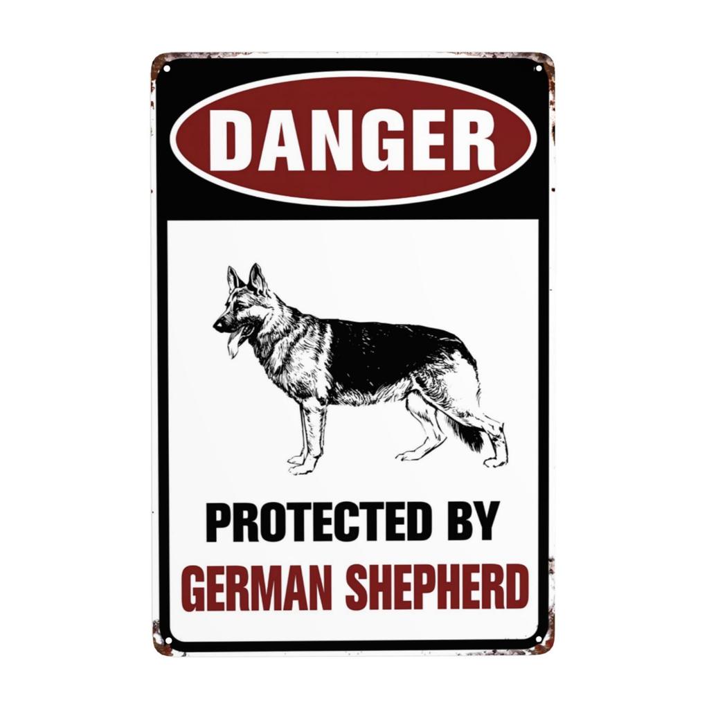 Pc Attention au Chien Panneaux Avertissement Interdiction d'Entrer Panneaux Métalliques Propriété Privée Chien sur les Lieux Panneau pour Jardin Décoration Extérieure x I