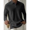 Men's Sweatshirts Spring/Autumn Polo Shirts Textured Men's Sports Polo Shirts