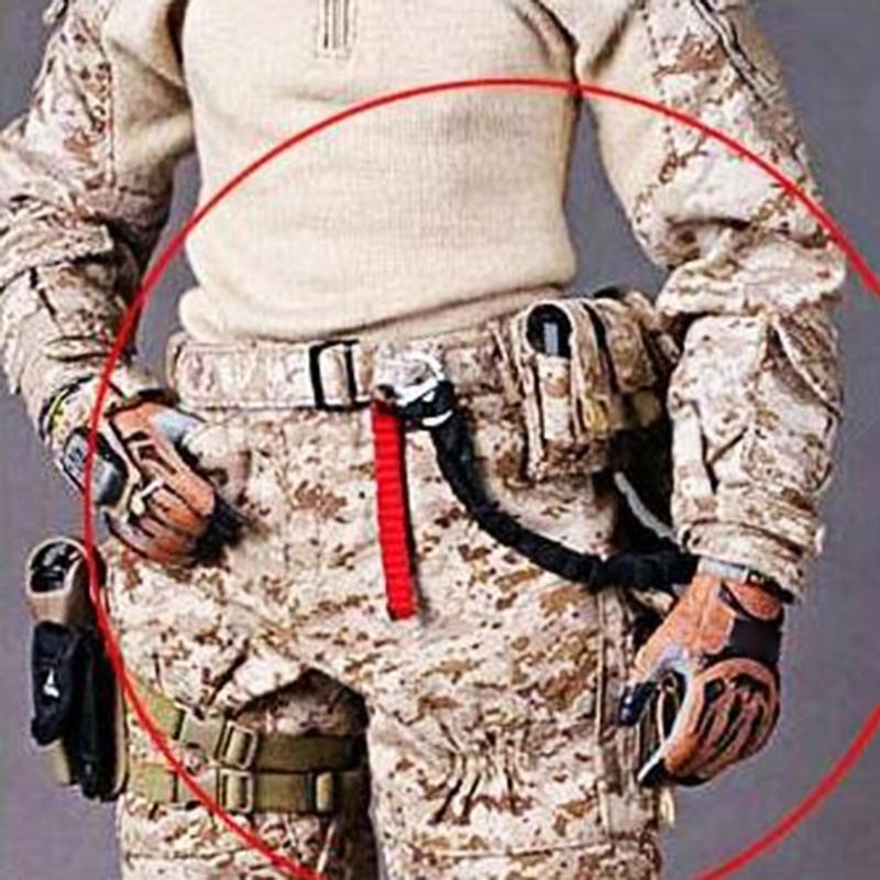Quick Release Retractable Safety Sling Lanyard Adjustable Safety Rope Sling Nylon Belt Tactically Protective Sling