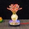 Buddhist Supplies, Temple Eternal Light, LED Colorful Crystal Lotus Lamp, Buddha Light, Meditation, Home Decoration, Plug In