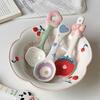 Cute Underglaze Ceramic Spoon INS Long Handle Perfect For Home Dessert Spoon Yogurt Oatmeal